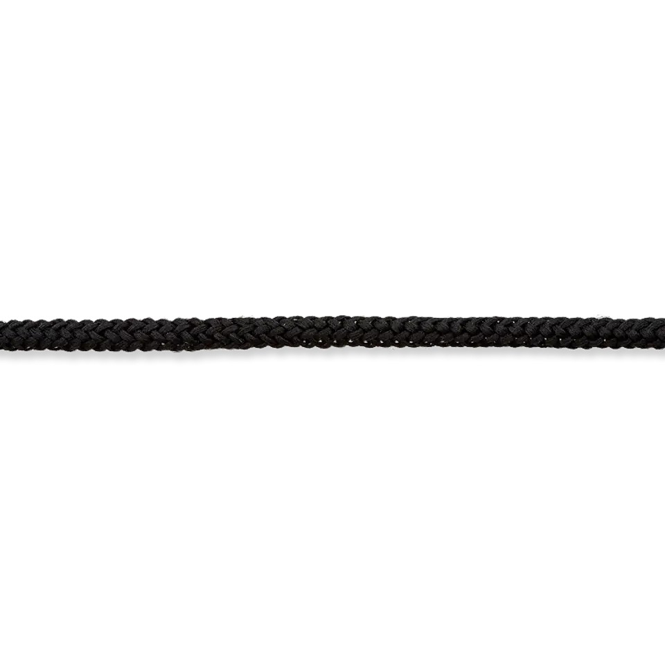 Geflochtene Kordel - Hoodie Kordel - Soft Kordel - 5mm -  Schwarz
