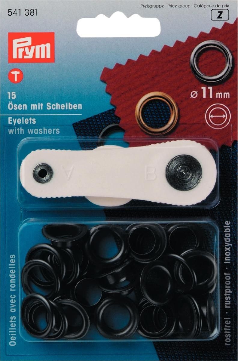 Prym - Ösen und Scheiben MS 11.0 mm brüniert