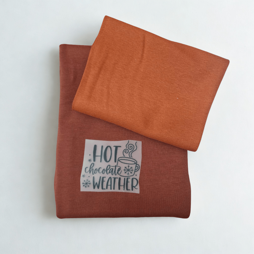 Stoffpaket - UNIKAT - Sweat - Hot Chocolate Weather