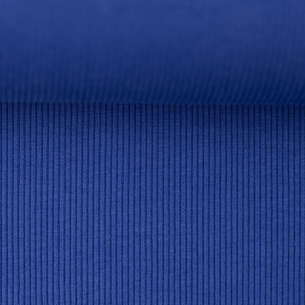 Royalblaues Rippbündchen Tessa von Swafing mit grober 2x2 Rippstruktur