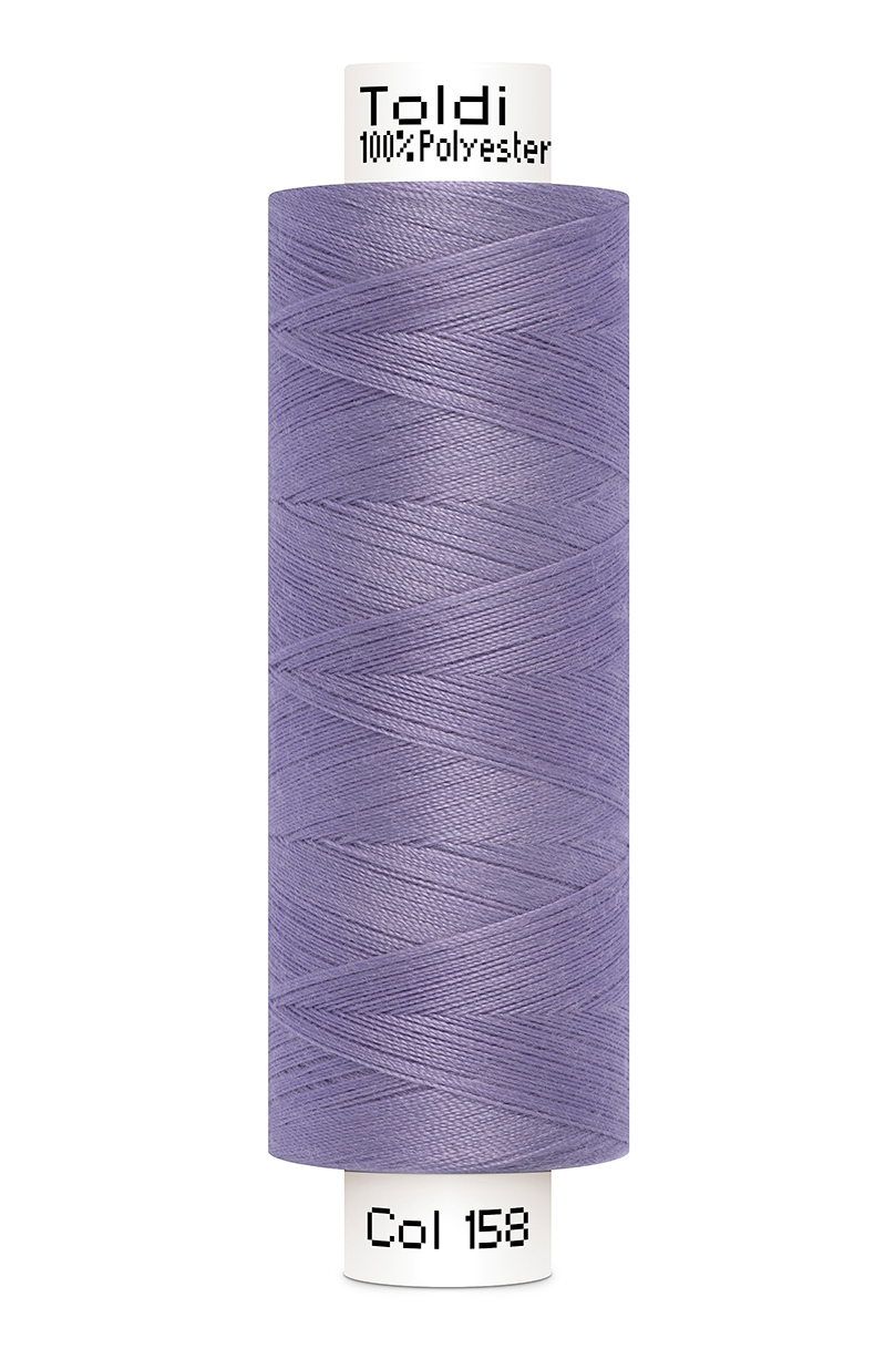 Gütermann Toldi Allesnäher Nähgarn in zartem Flieder (158), 500m Spule, langlebiger Universalfaden aus Polyester, perfekt für Bekleidung, Heimtextilien und Bastelprojekte.