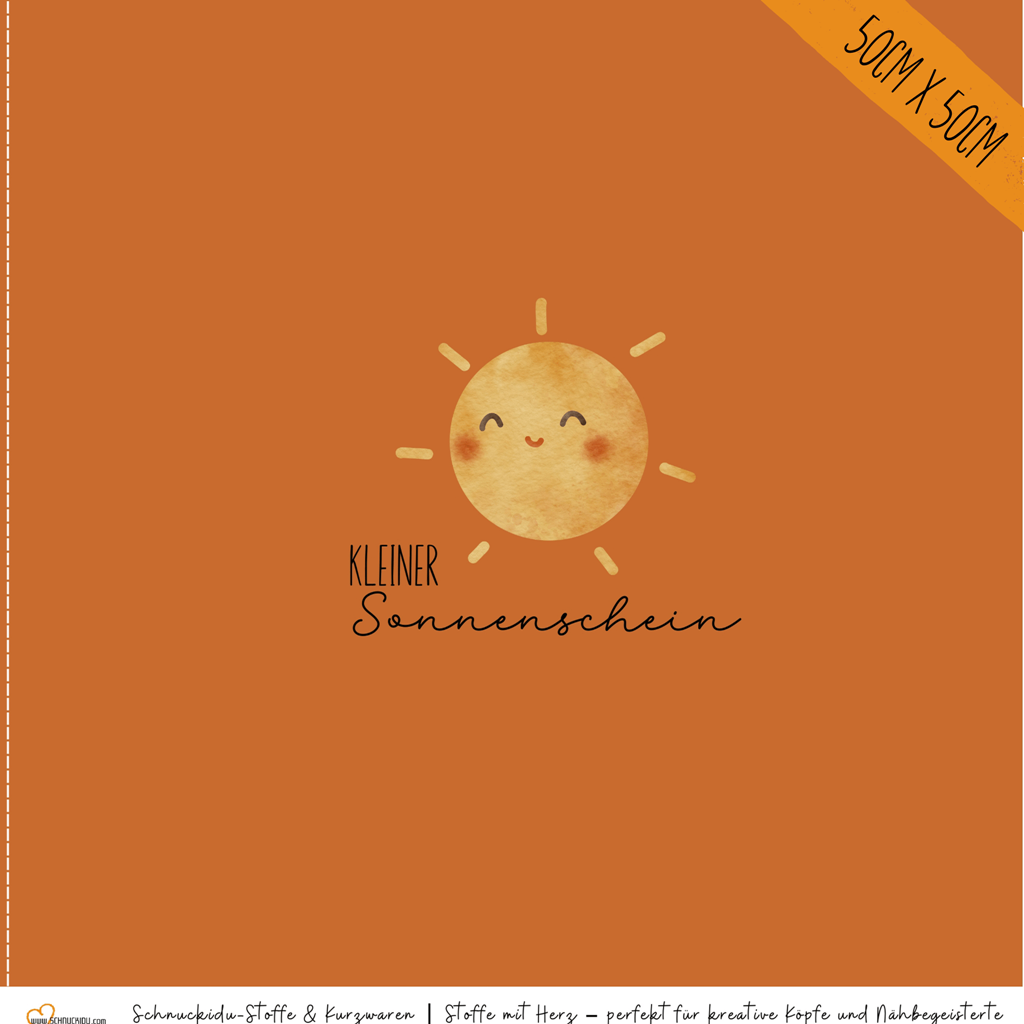 Panel Eigendesign  - Jersey - ca. 50x50cm - Sonnenschein