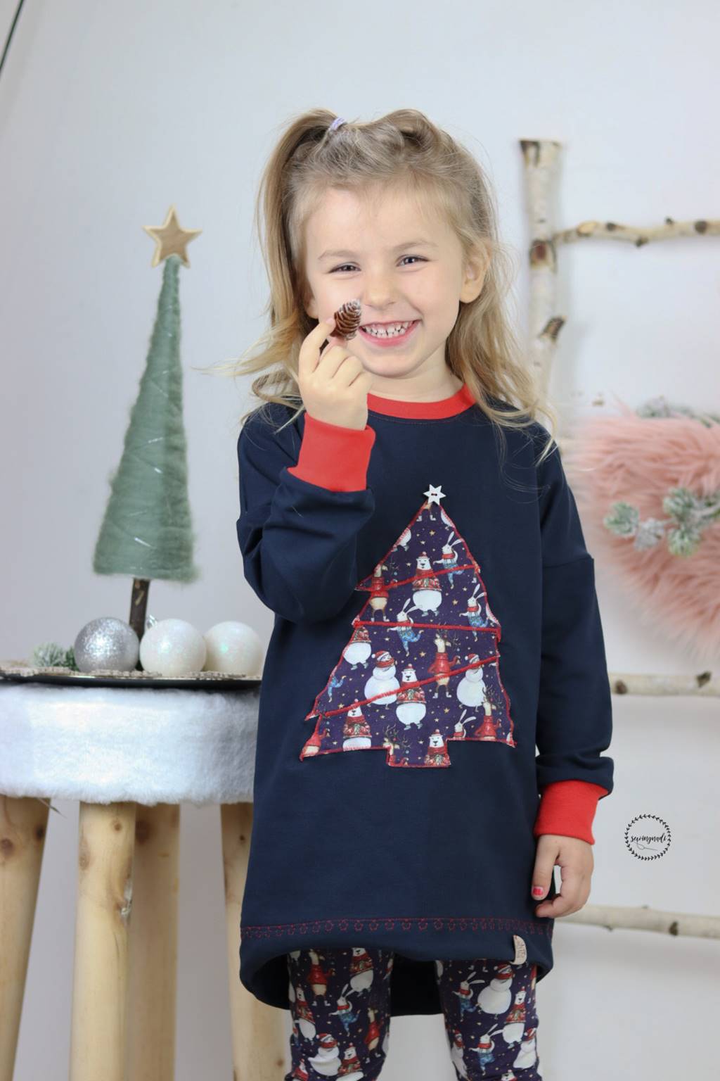 Schnuckidu Eigenproduktion - Motivjersey - Weihnachten -  Winterfreunde Stoffrest 190cm
