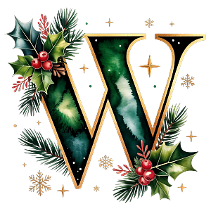 Personalisierter DTF Bügelbild Buchstabe für Weihnachtsservietten in 12cm – Lieferdatum ab 2026