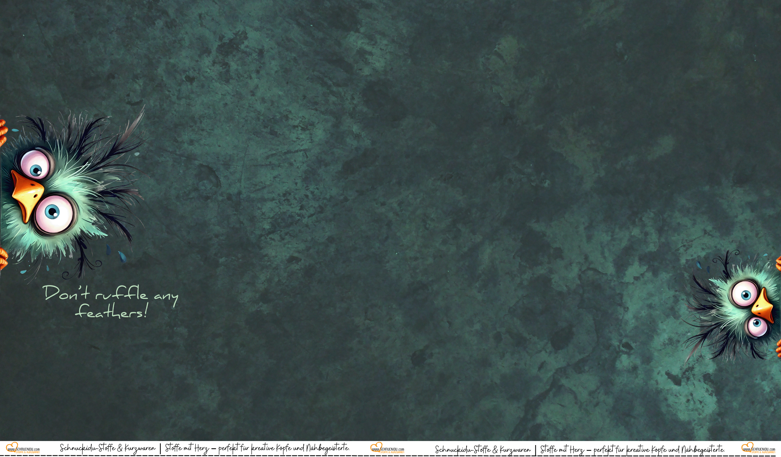 French Terry Panel "Crazy Bird" mit herrlich zerzaustem Vogel-Motiv auf hellgrau meliertem Hintergrund – ca. 80x145cm, 95% Baumwolle, 5% Elasthan, Öko-Tex Standard 100