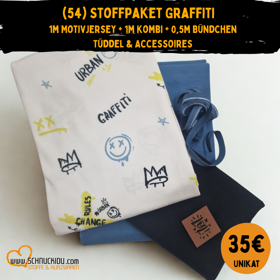 Stoffpaket - Unikat -  Stoffpaket Graffiti