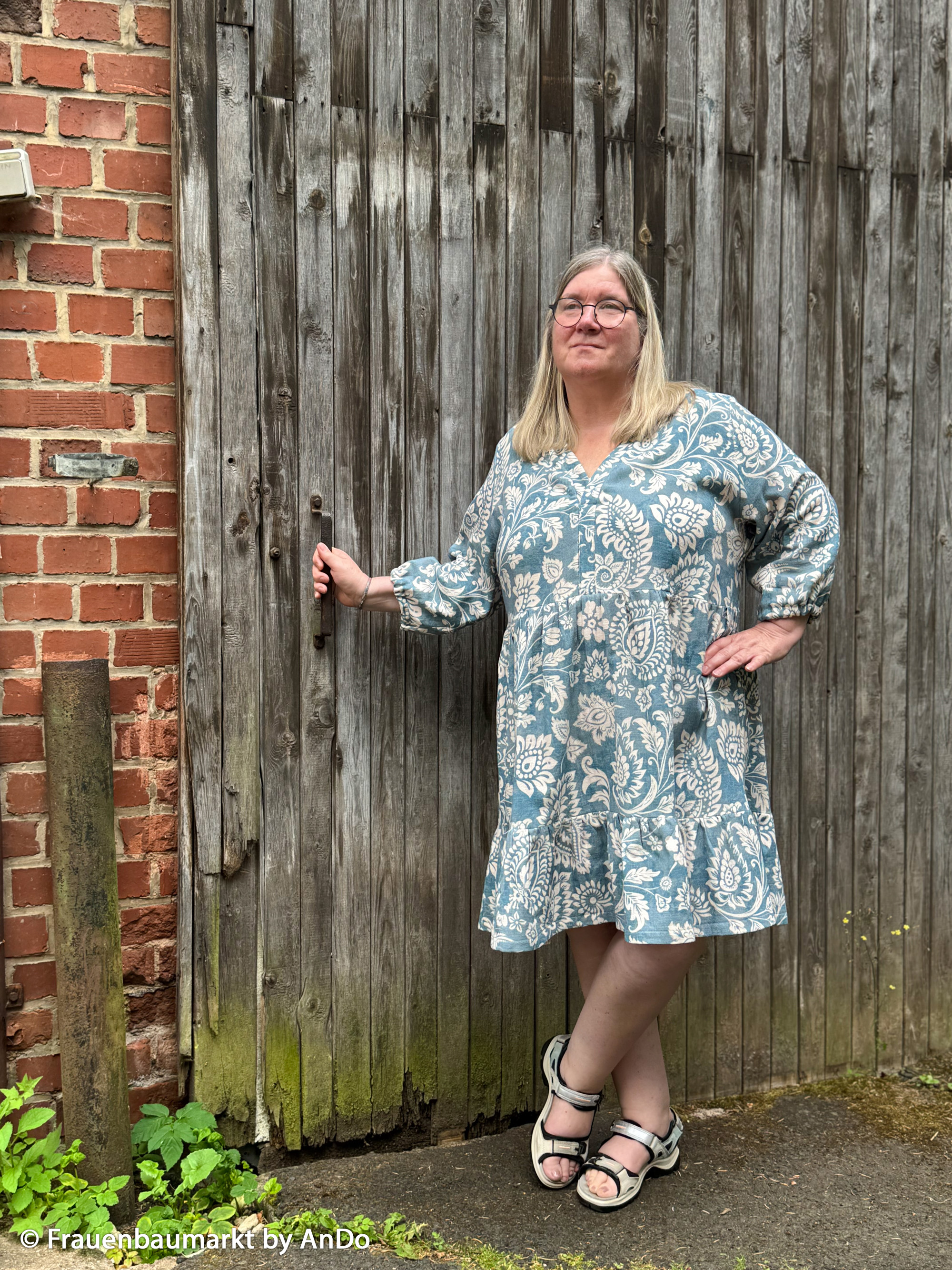 Double Slub Musselin - Swafing - Haren - Floral