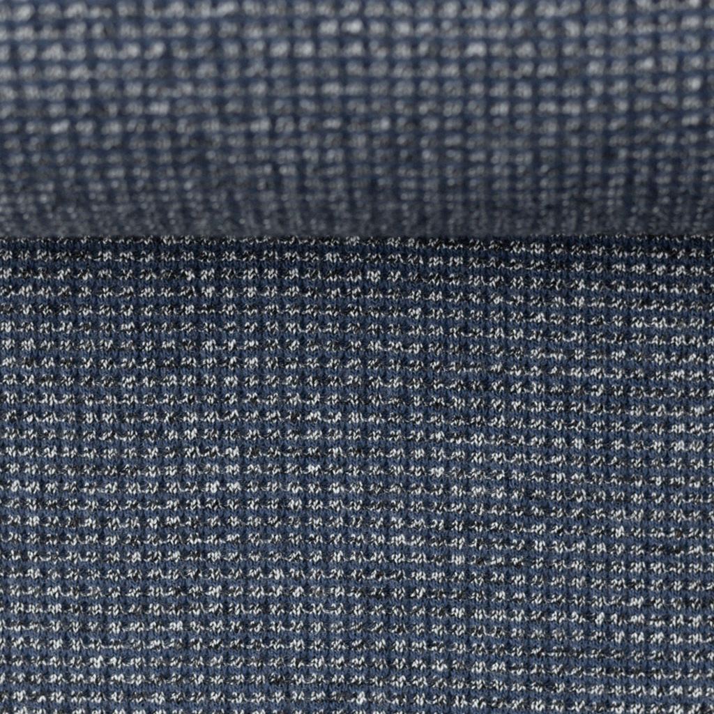 Strickstoff - Doubleface Waffelstrick - Mouline - Swafing - Drogon - Jeansblau