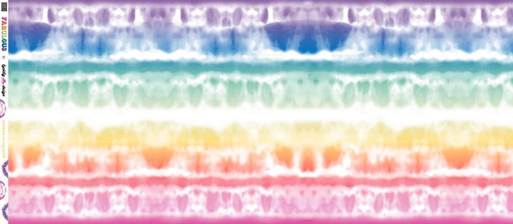Motivjersey - Digitaldruck - Gradient by lycklig design - Farbverlauf Regenbogen Stoffrest 80cm
