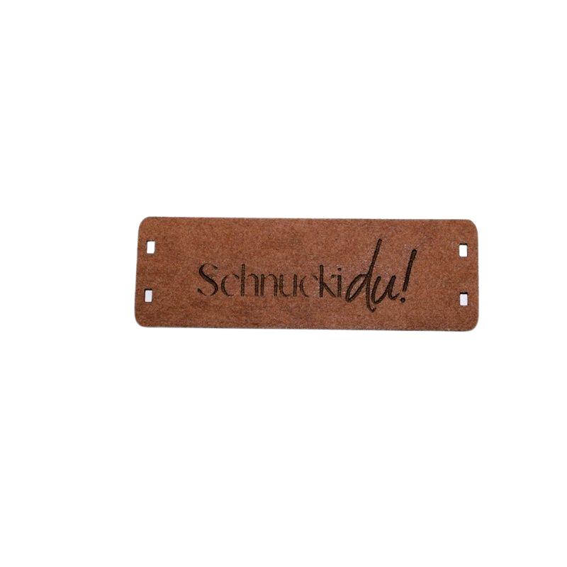 Schnuckidu  - Label zum Annähen - SnapPap - Schriftzug - "Schnucki du!