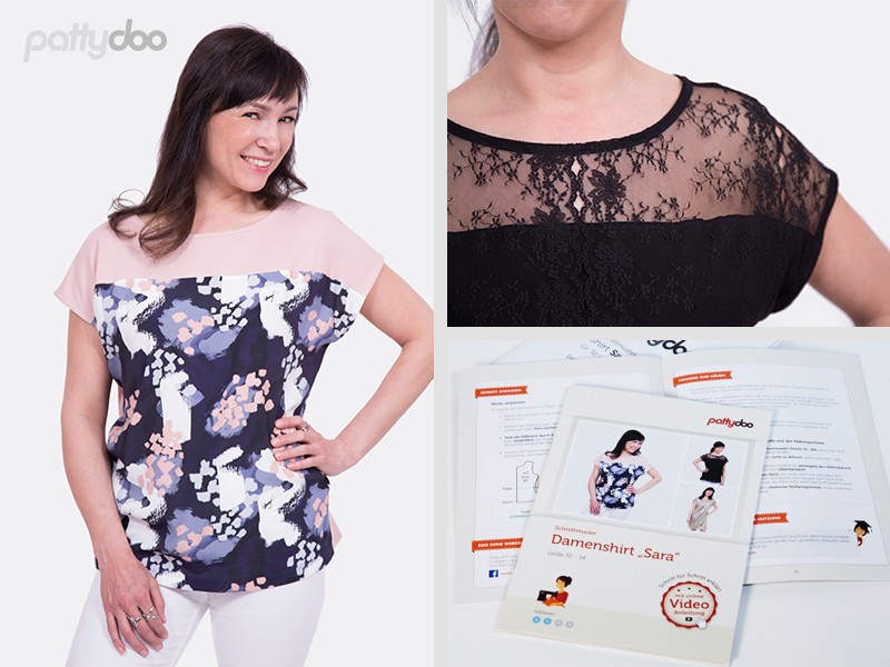 Pattydoo - Schnittmuster - Sara Damenshirt by pattydoo Pattydoo - Schnittmuster - Sara Damenshirt by pattydoo