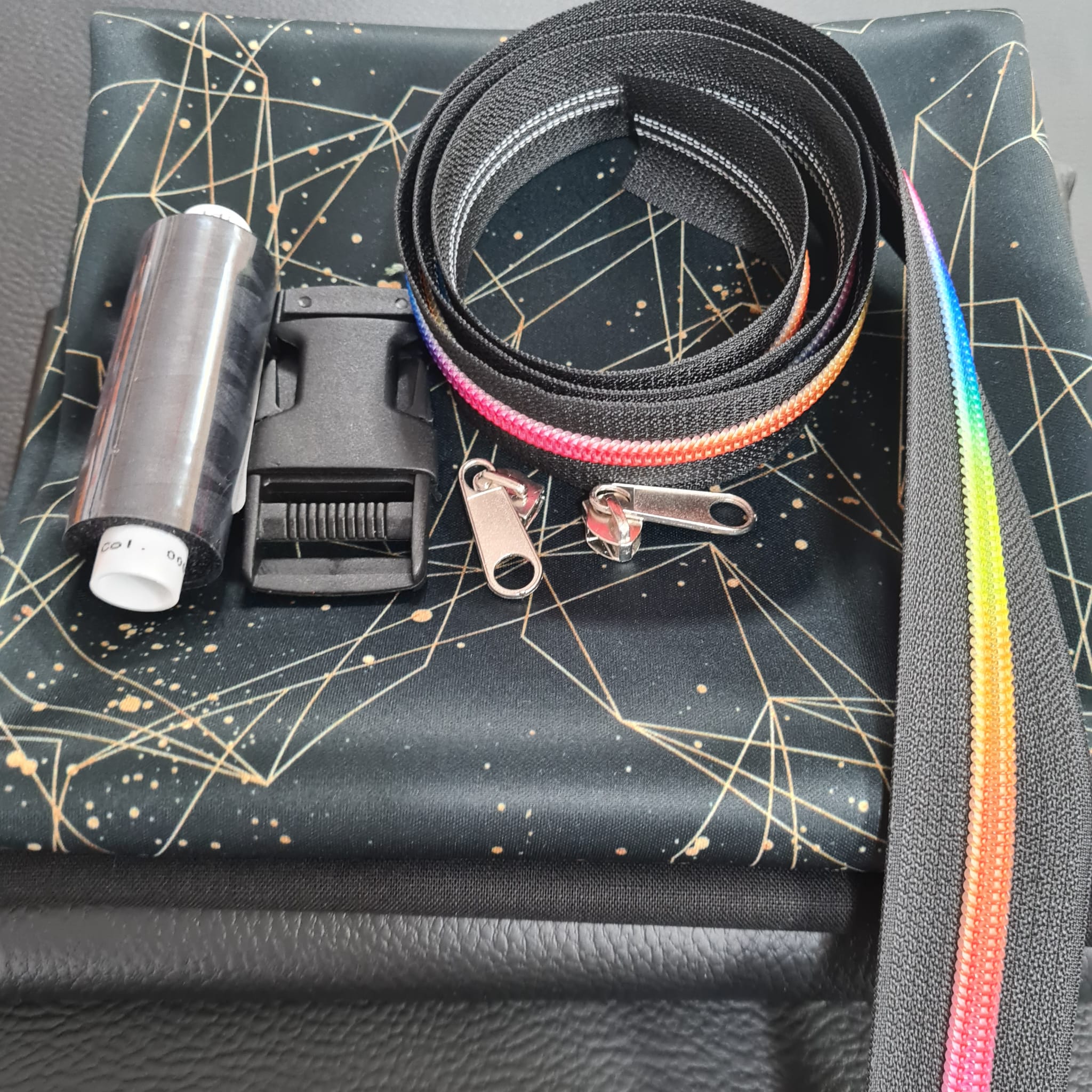 Stoffpaket  - Schnuckidu Stoffpaket -  Taschenpaket Graphic Strokes by Nicas - Pink