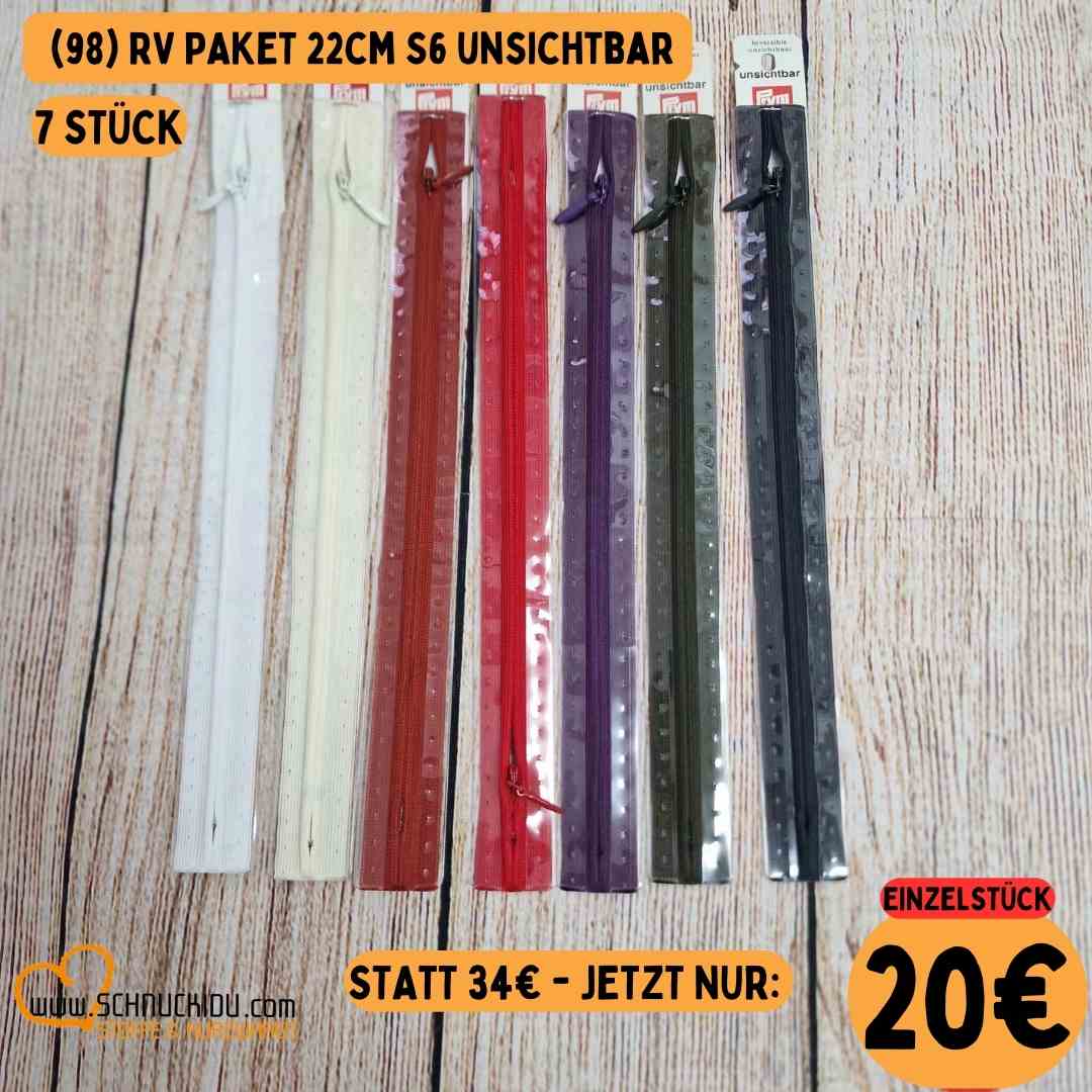 Stoffpaket - Unikat - RV Paket S6 22cm