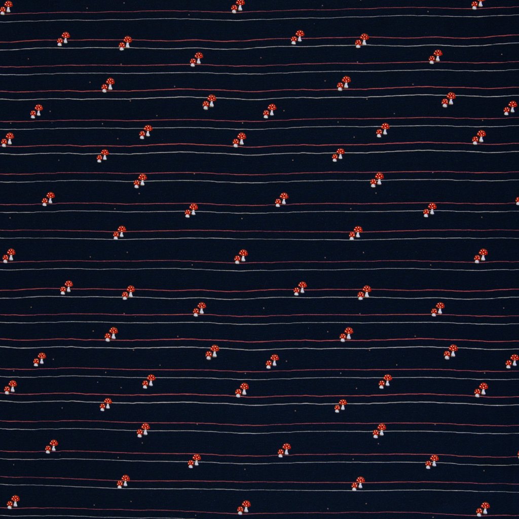 Motivjersey - Swafing - Pilzhausen by Eda & Mo - Pilze und Streifen