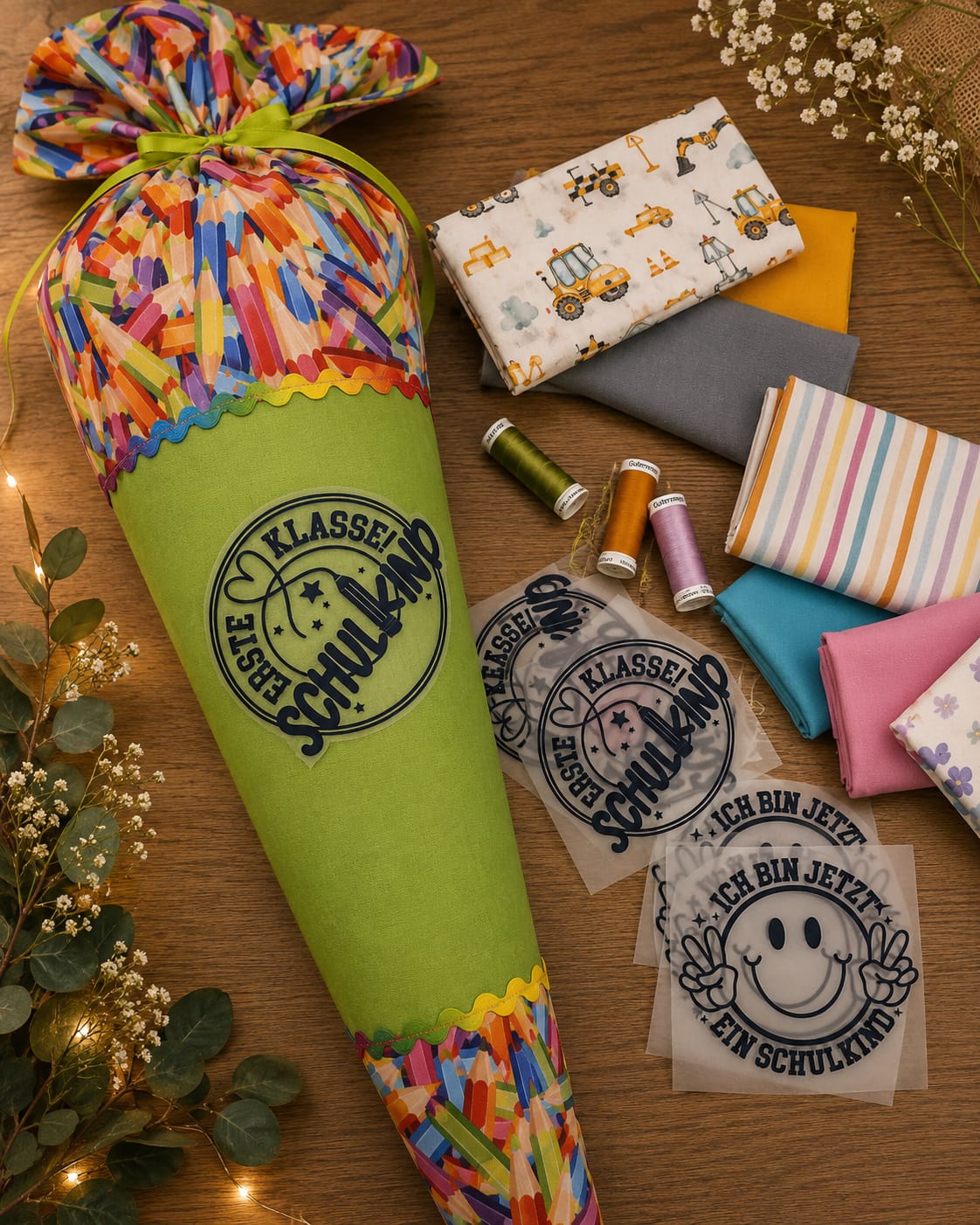 Schulanfang DIY: Zuckertüten, Einschulungs-Outfits und liebevolle Geschenke nähen