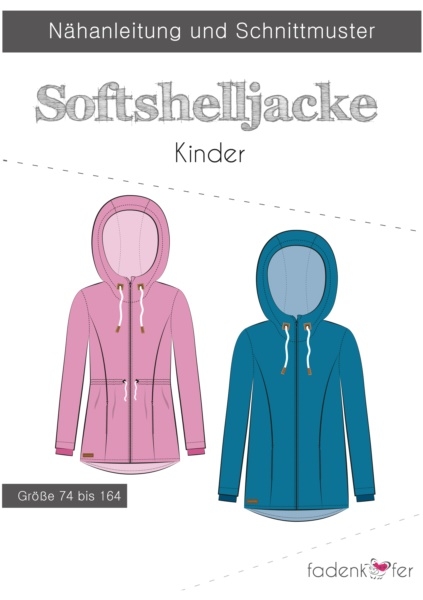 Papierschnittmuster Fadenkäfer - Softshelljacke - Kinder