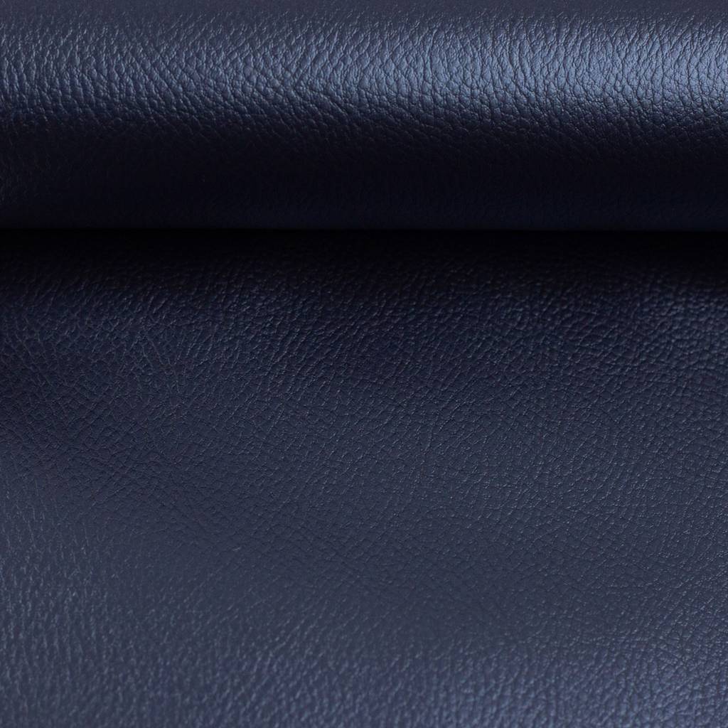 Kunstleder Rex Metallic Blau – glänzender Taschenstoff von Swafing