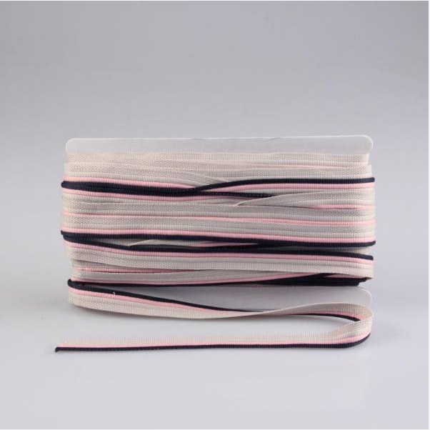 Paspelband - Paspel - Trio - Navy - Rosa - Sand