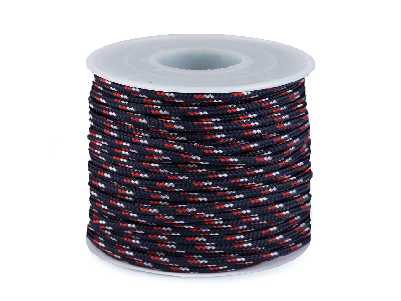 Kordel - Polyesterkordel - 25mm - Rot/Blau