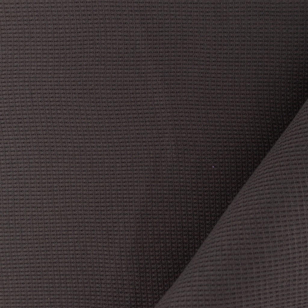 Waffel Jersey - Uni - Braun