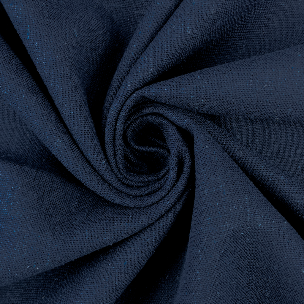 Viskose Leinen Uni - Navy