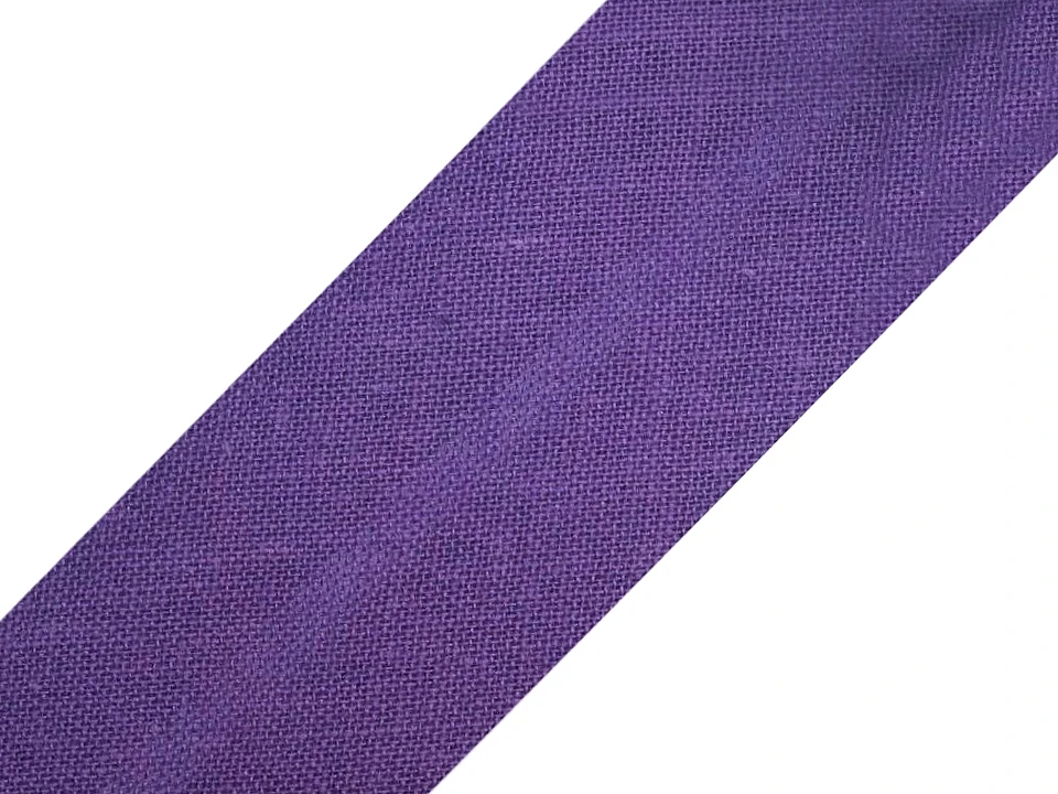 Hochwertiges Schrägband in Violett, 20mm Breite (gefaltet), 100% Baumwolle Meterware zum Einfassen von Kanten, Kleidung und Heimtextilien.