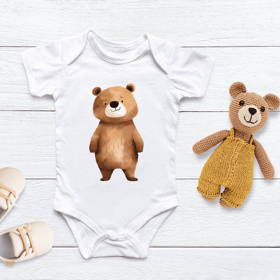 Bügelbild - Plott - Aquarell Bär - 5,6cm x 10cm