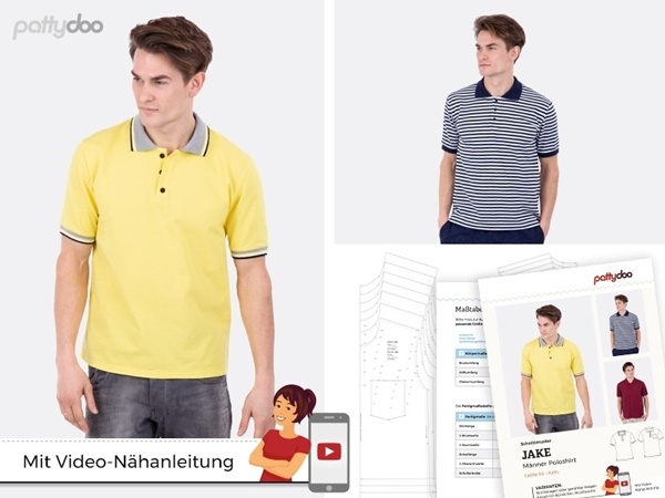 Pattydoo - Schnittmuster Jake Poloshirt by pattydoo