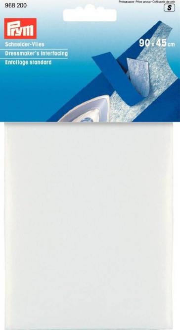 Prym - Schneider-Vlies zum Aufbügeln - 90 x 45 cm weiß - SB Packung - 986200