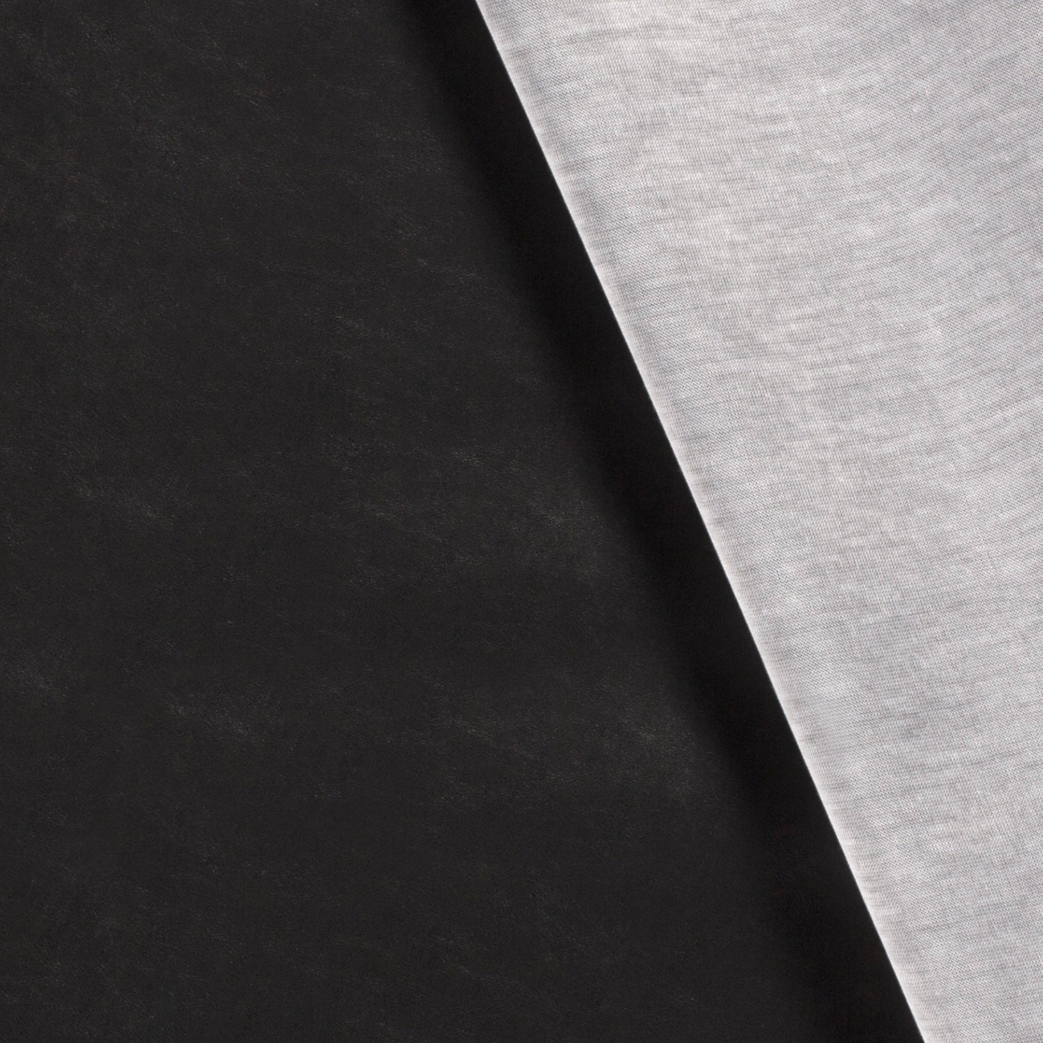 Kunstleder - Leder - Uni - Schwarz Kunstleder - Leder - Uni - Schwarz