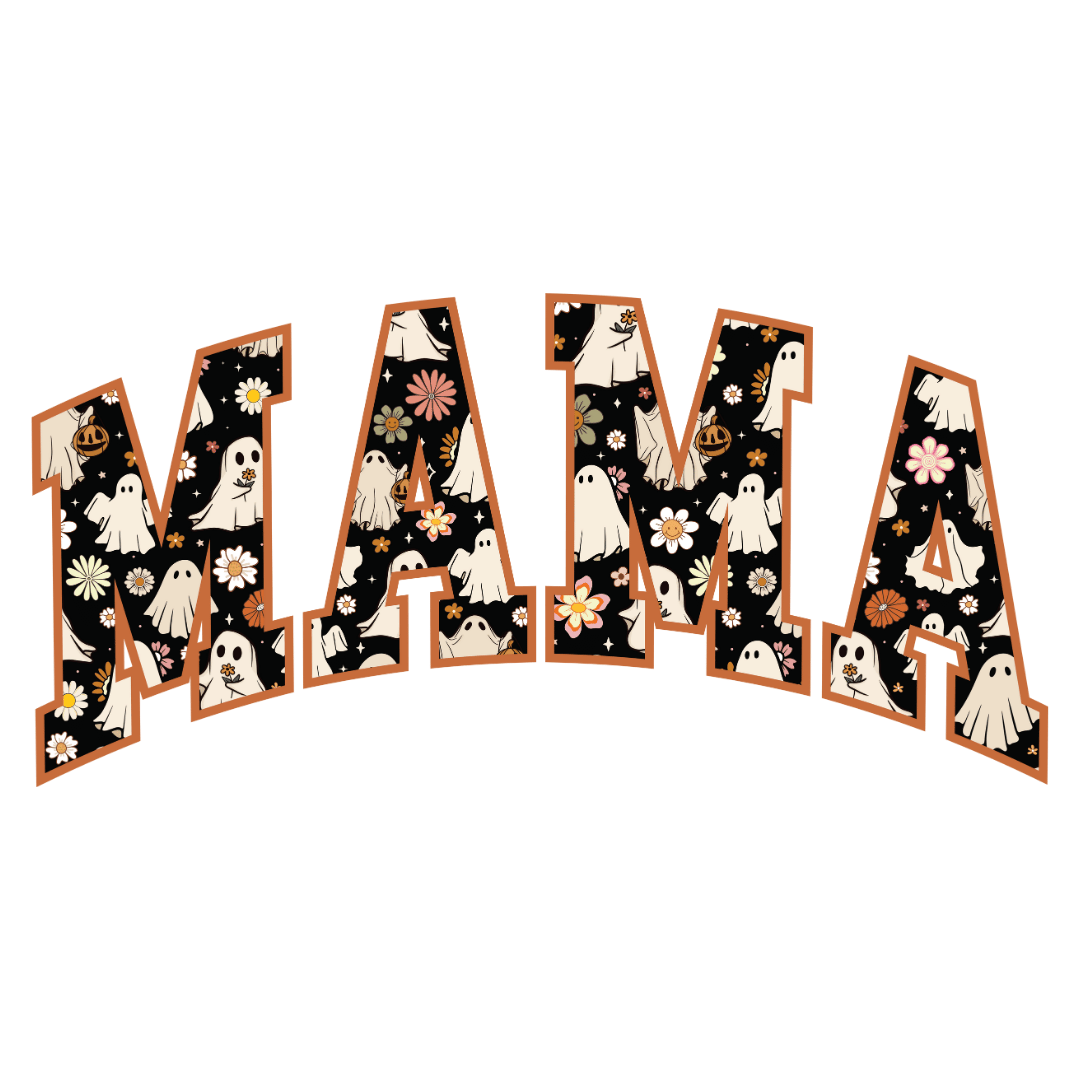 Bügelbild - Plott - Halloween - MAMA - 19cm x 9,2cm Bügelbild - Plott - Halloween - MAMA - 19cm x 9,2cm
