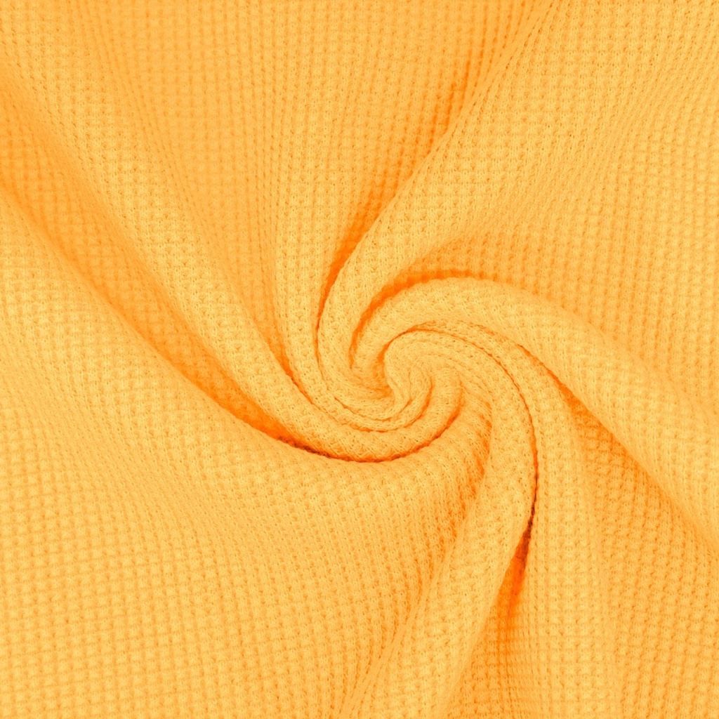 Baumwolljersey - Waffel Jersey - Uni - Hellgelb