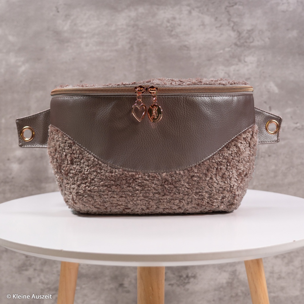 Kunstleder - Leder - Rex -  Metallic - Braun