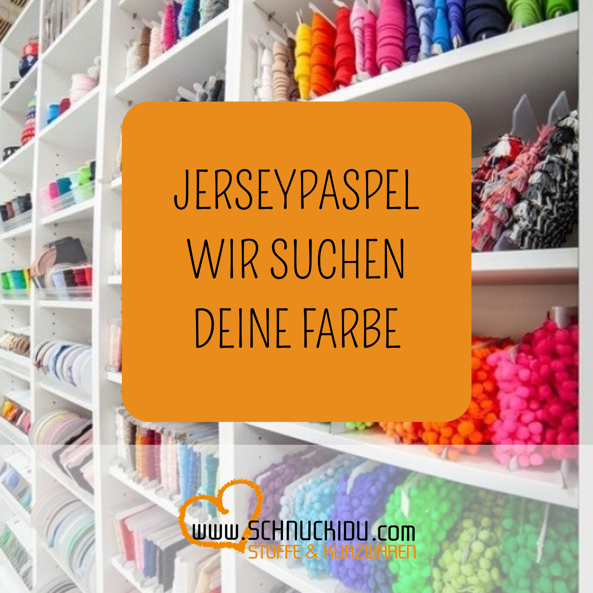 Jerseypaspel - 1 Meter - Wir suchen deine Farbe - Bitte nutze das Kommentarfeld im Warenkorb!