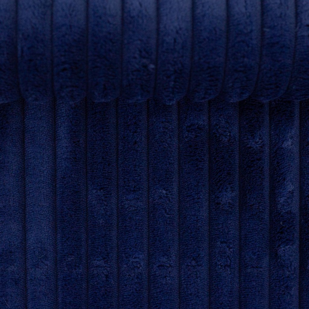Cordstoff Montevideo – Grob gerippter Cord-Samt  - Blau