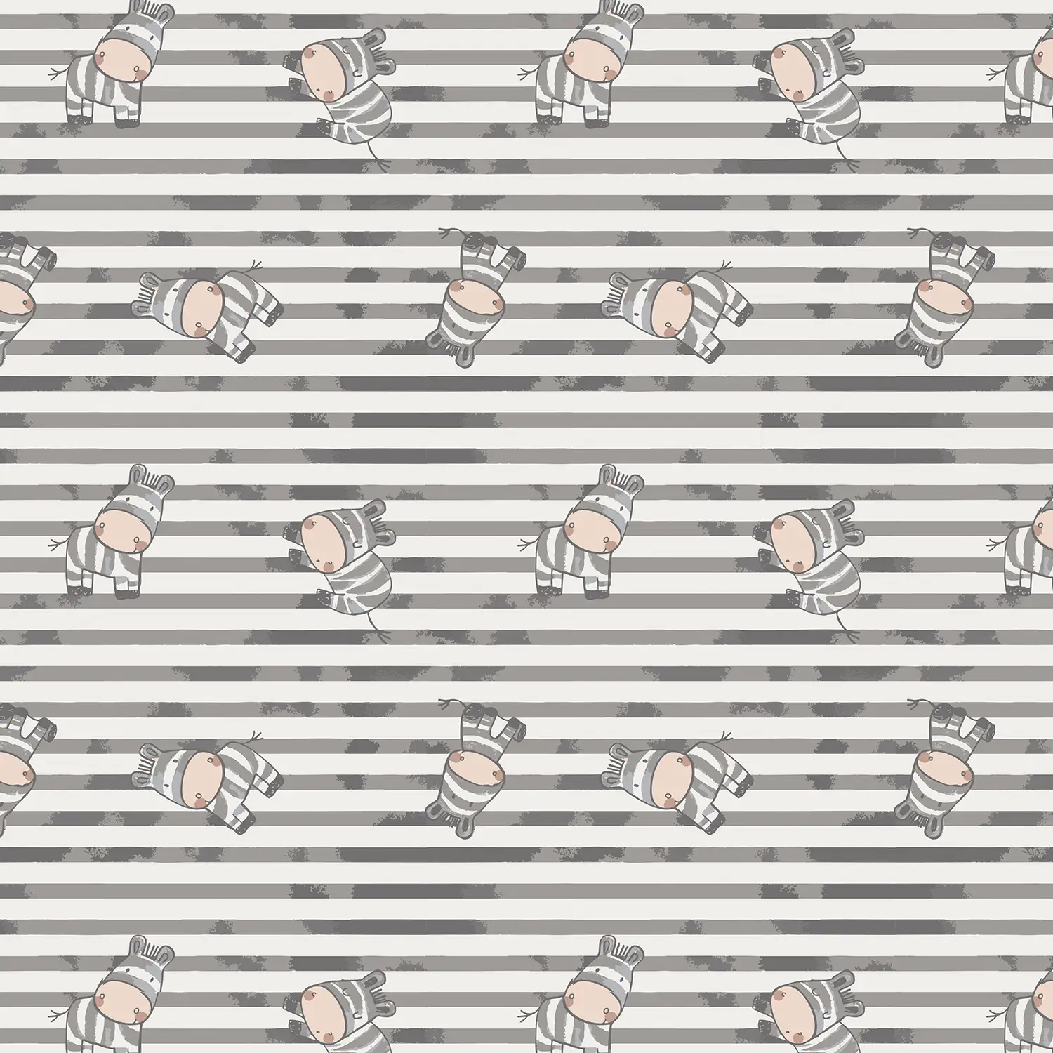 Wilder Motivjersey mit Zebras und kontrastreichen Streifen, hochwertiger Baumwolljersey, 95% Baumwolle, 5% Elasthan, weich & elastisch für tierisch gute Nähprojekte