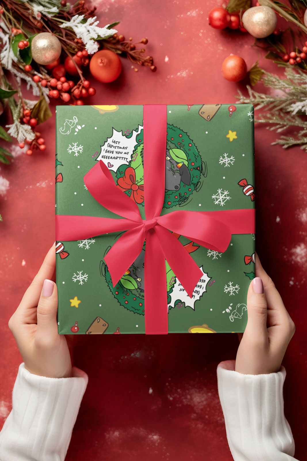 Pummeleinhorn Stoff Weihnachtsbox – Kreative DIY-Freude für die Festtage - Grummelgrinch
