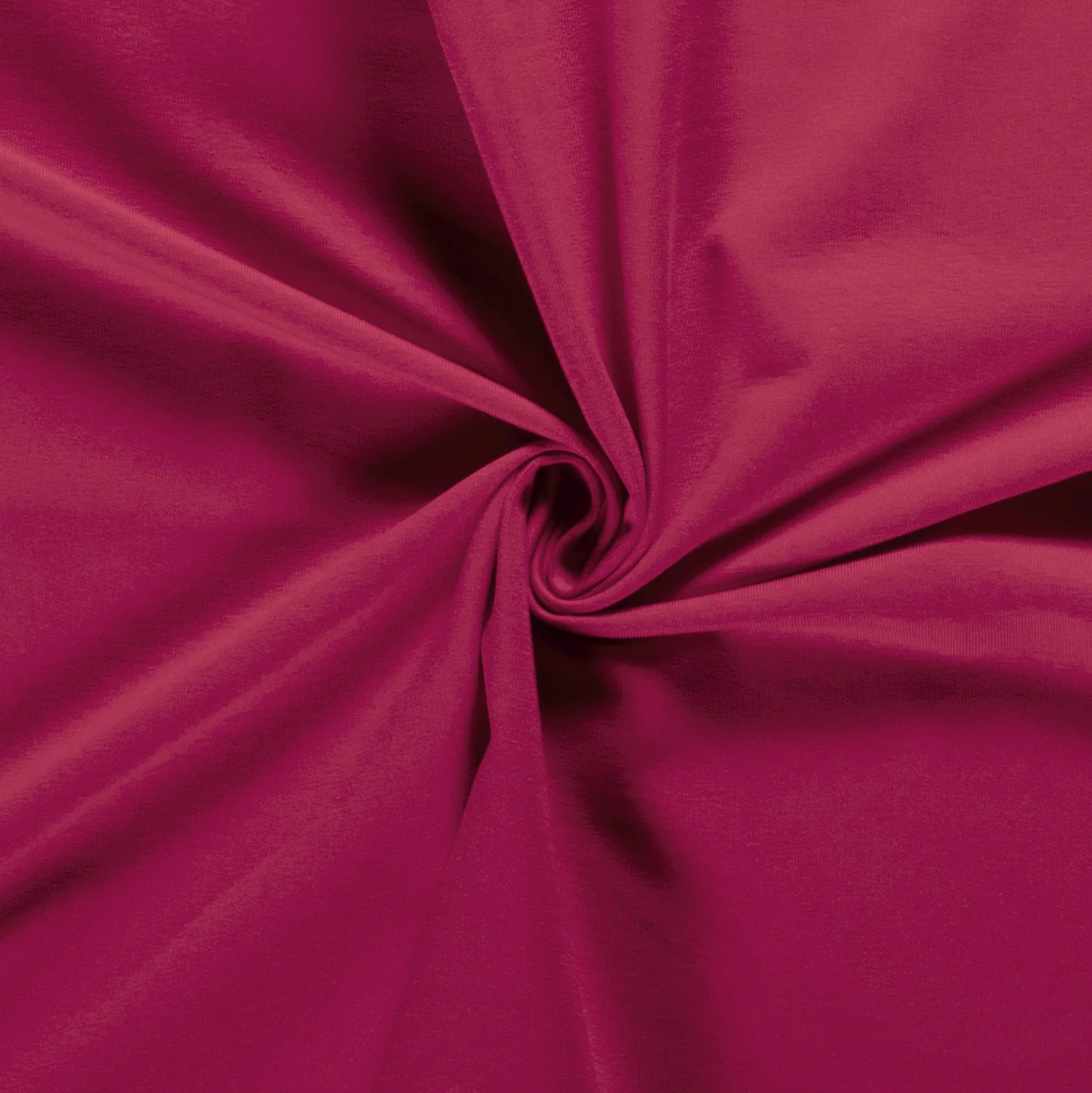 French Terry Sommersweat Uni in Himbeere – kräftiges Pink-Rosa, weiche Schlingeninnenseite, elastisch