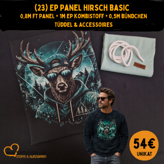 Stoffpaket - UNIKAT - Hirsch Basic