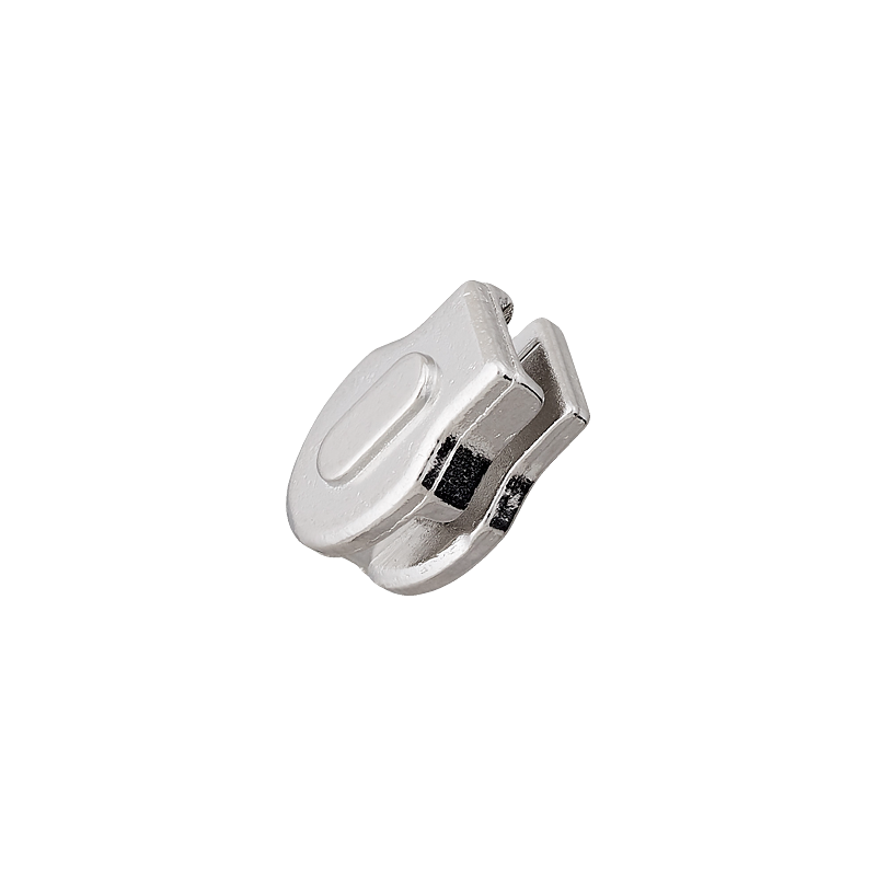 Reißverschluss-Schieber für Bettwäsche - Metall 3 mm - Flach