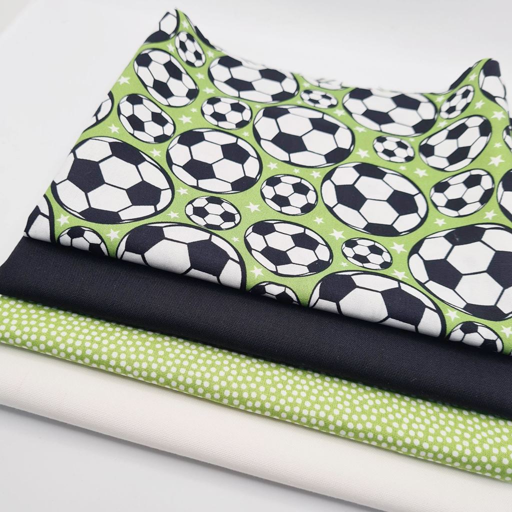 Stoffpaket Patchwork - Patchworkpaket - Quiltpaket - Sommer - Fußball