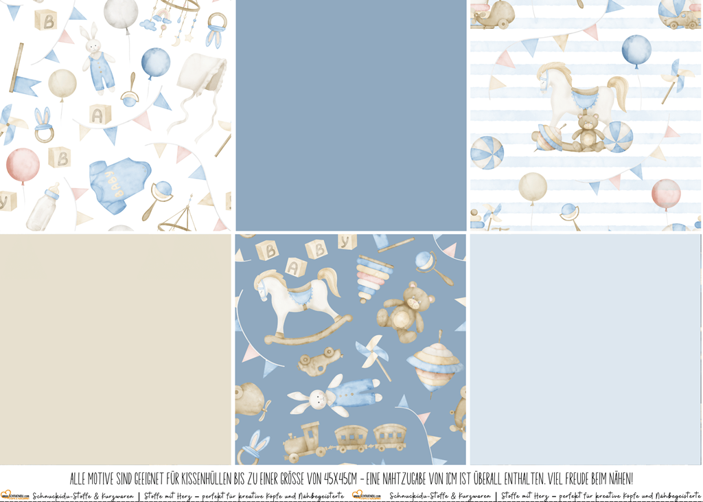 VORORDER - Panel Eigendesign  - Canvas - Kissenpanel - Baby Boy