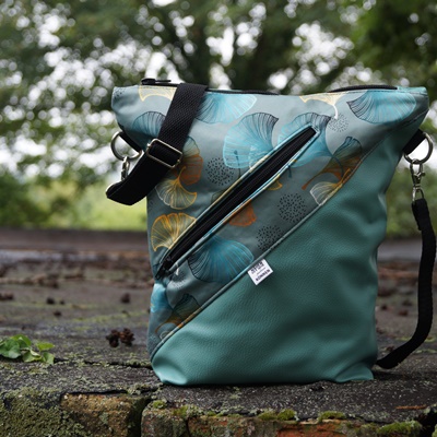 Stoffpaket  - Schnuckidu Stoffpaket -  Taschenpaket Ginkgo