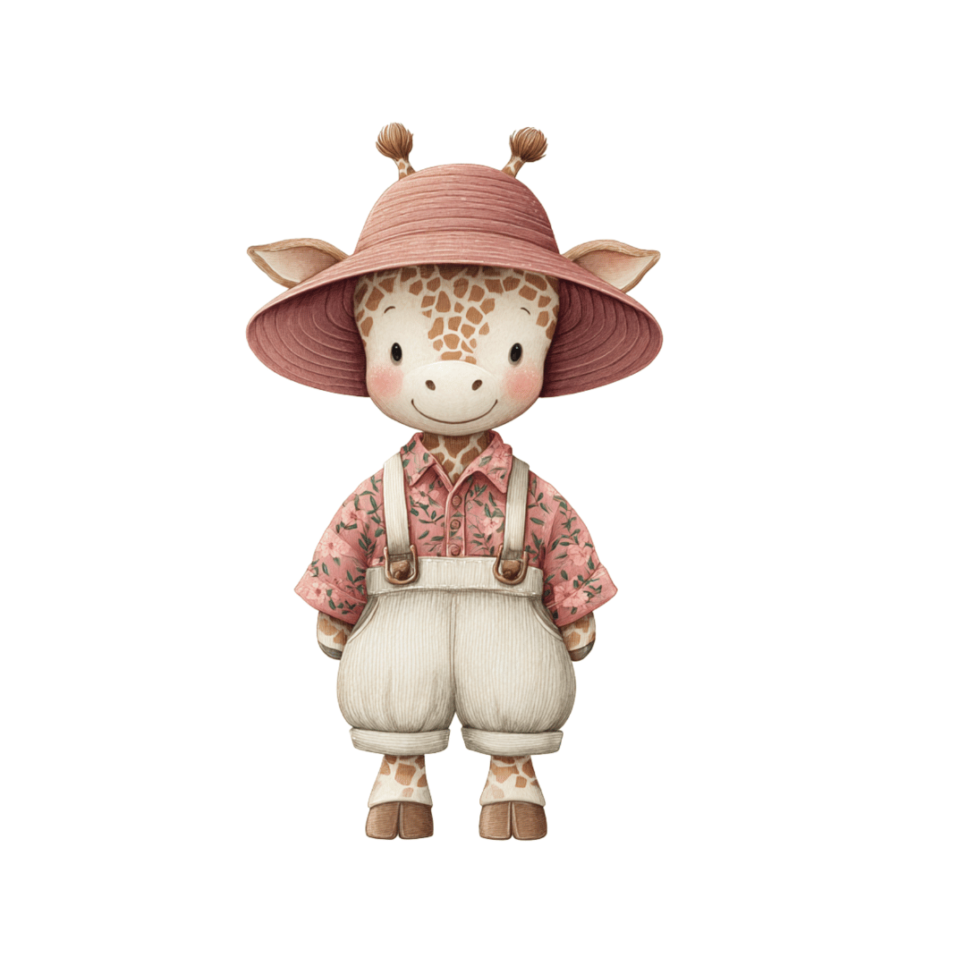 Bügelbild - Plott - Giraffe - 7,7cm x 13cm