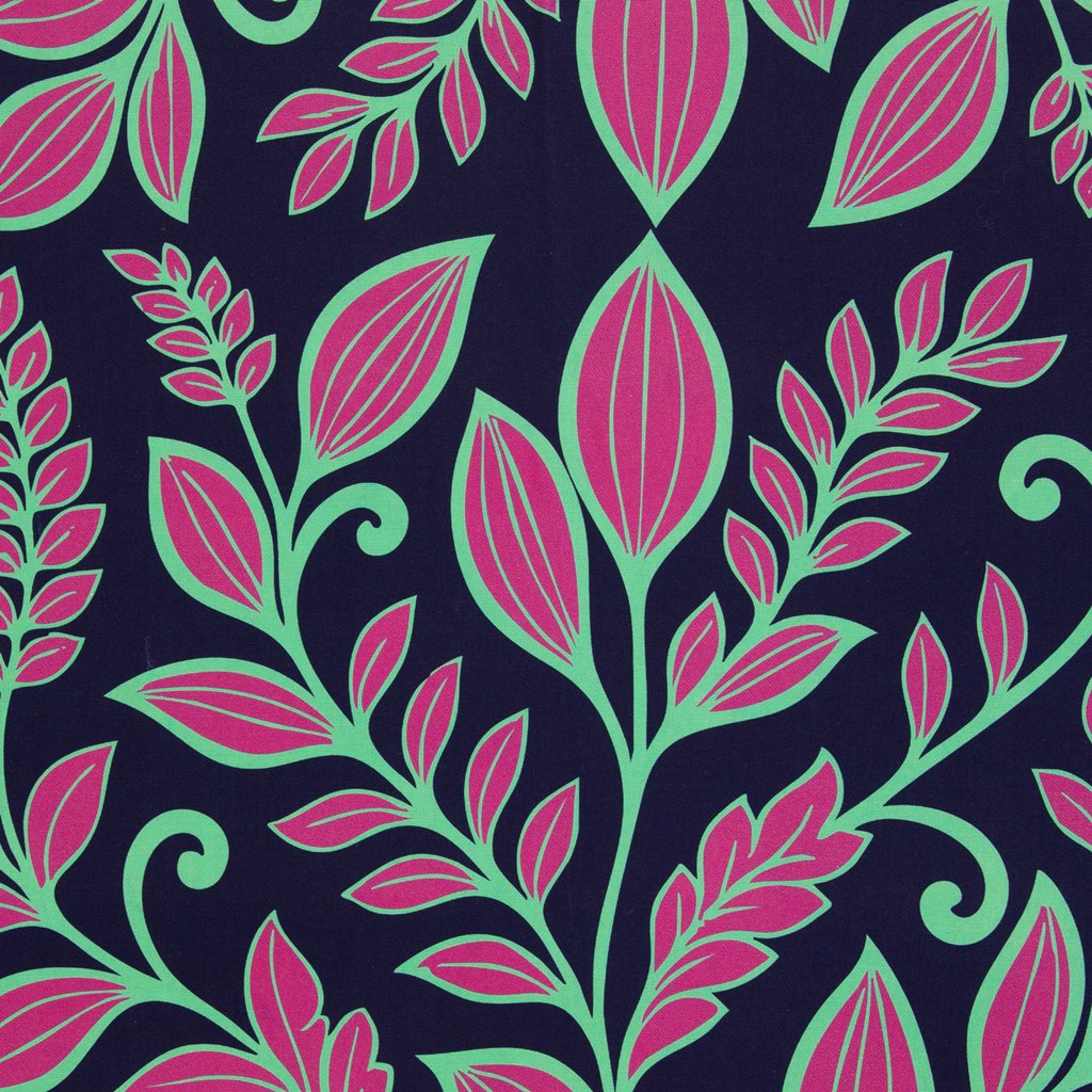 Swafing Canvas Simply Sunshine by lillesol & pelle, florales Muster mit Blumen in Pink, Mint und Dunkelblau, 100% Baumwolle, robuster Taschenstoff, Vorbestellung Juni 2026