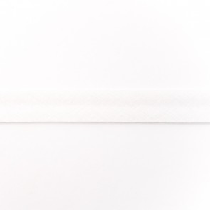 Schrägband Uni 20mm Meterware - Weiß