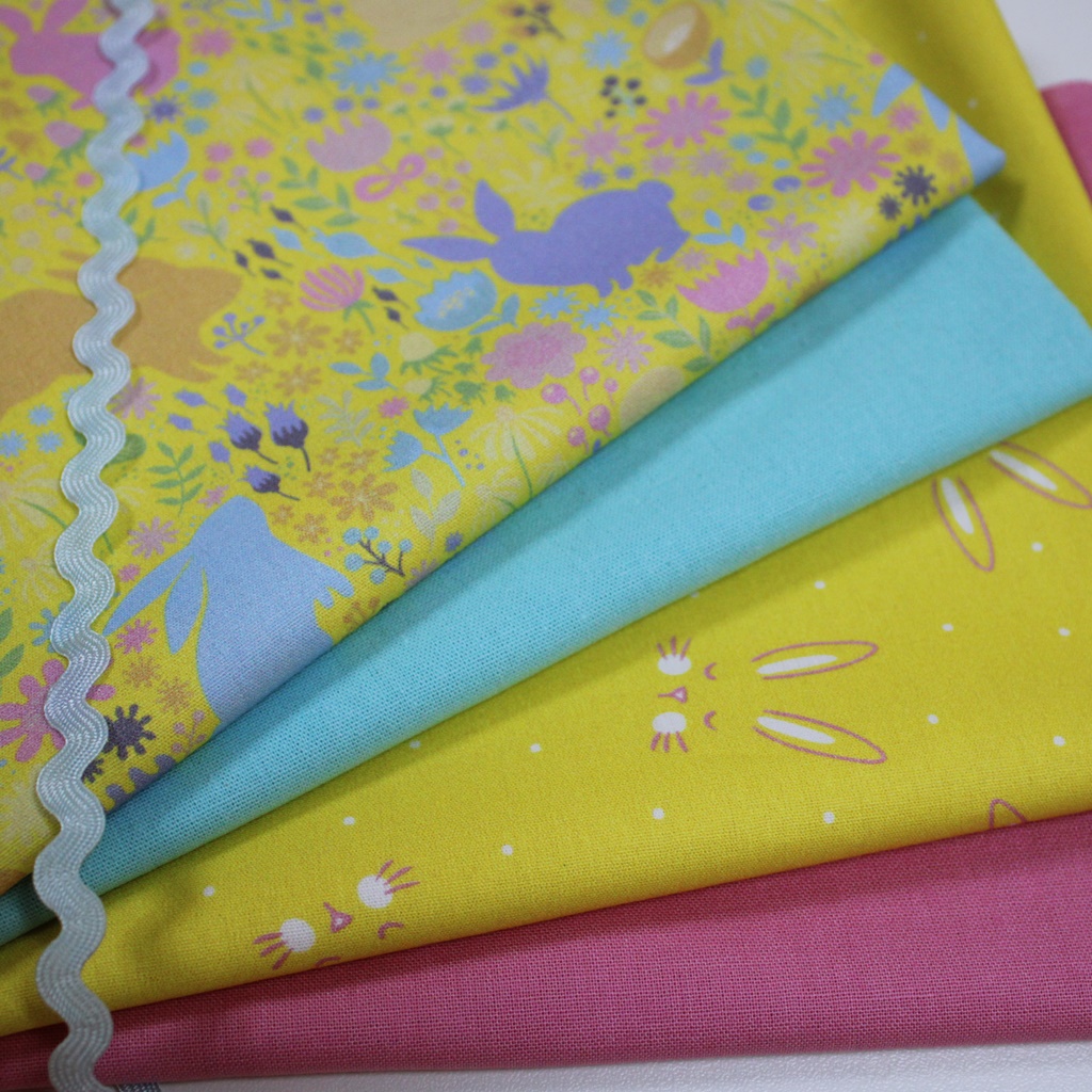 Stoffpaket Patchwork - Patchworkpaket - Quiltpaket - Hasenparty