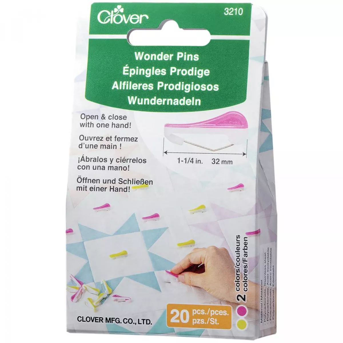 CLOVER - Wonder Pins - 20 Stück