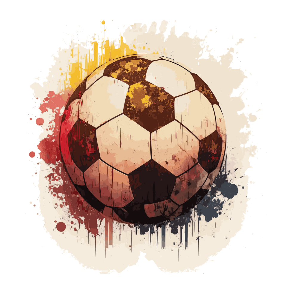 Bügelbild - Plott - Fußball Deutschland- 10,9cm x 10,9cm 