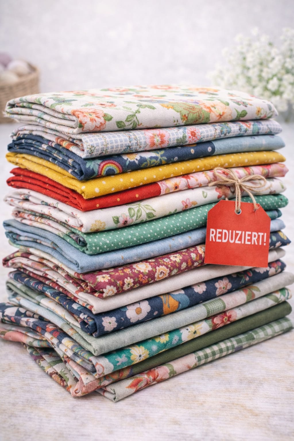 Stark reduzierte Stoffe im Sale – Hochwertige Meterware und Einzelstücke zu Schnäppchenpreisen online kaufen.